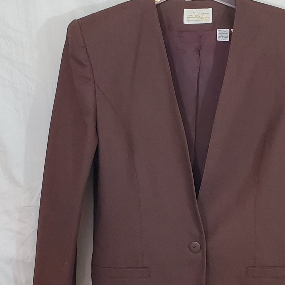 Apart Fashion Brown Career Blazer Lined Size 14